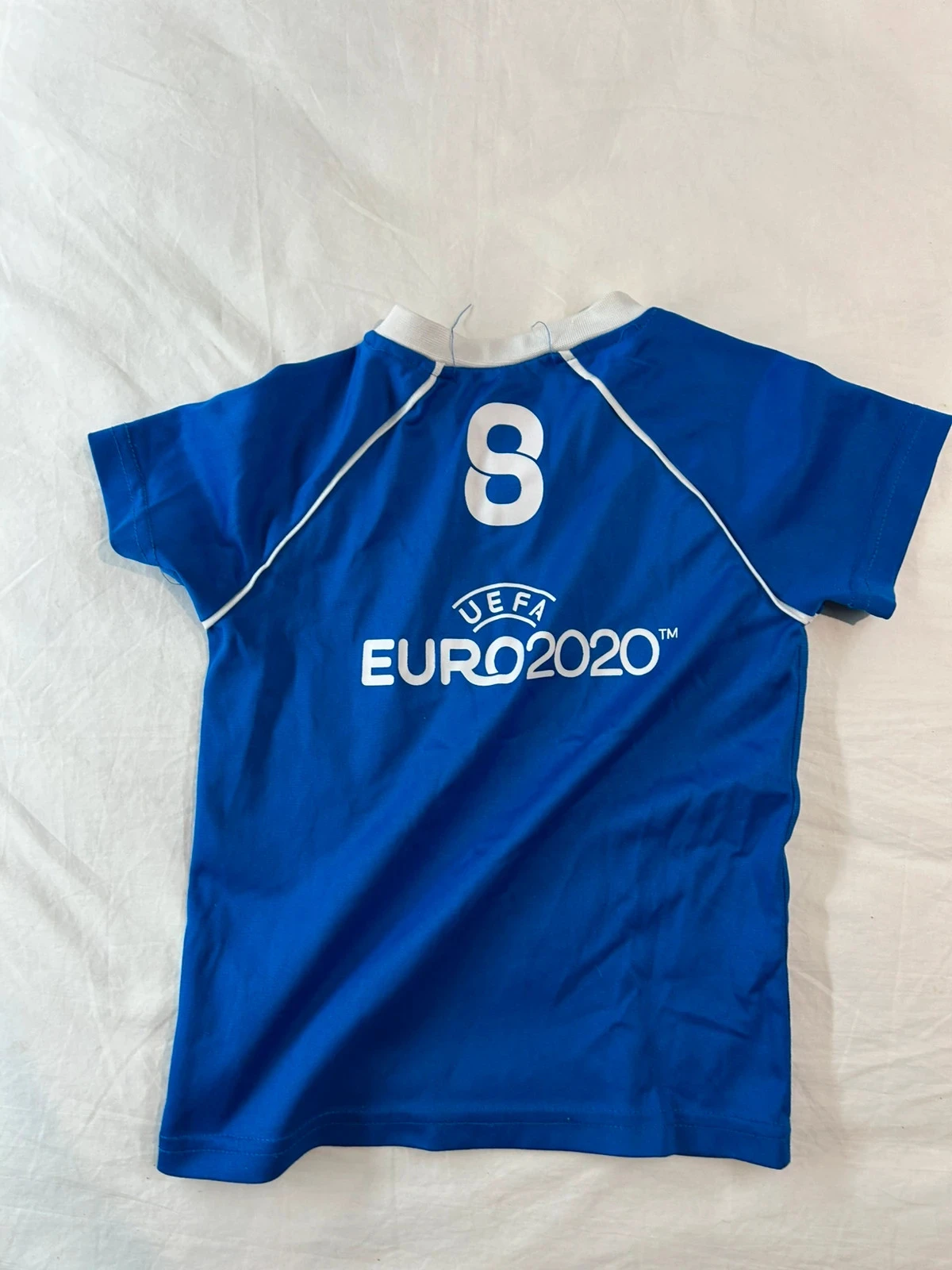Blauw Italia voetbalshirt met nummer 8, maat 6 jaar – photo 5